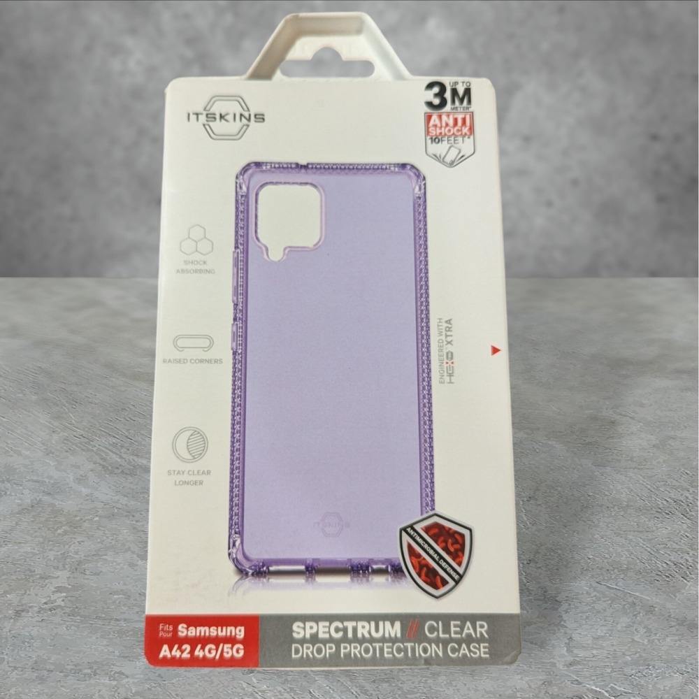 Itskins Spectrum Case Samsung Galaxy A42 4G/5G Clear Purple See Description T2